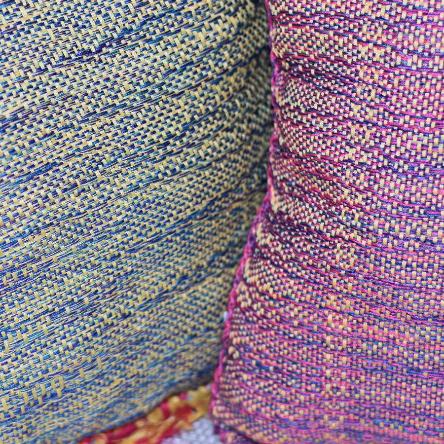 Crackle Weave Cushions close up
