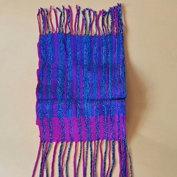 Turned Twill Cotton Scarf folded