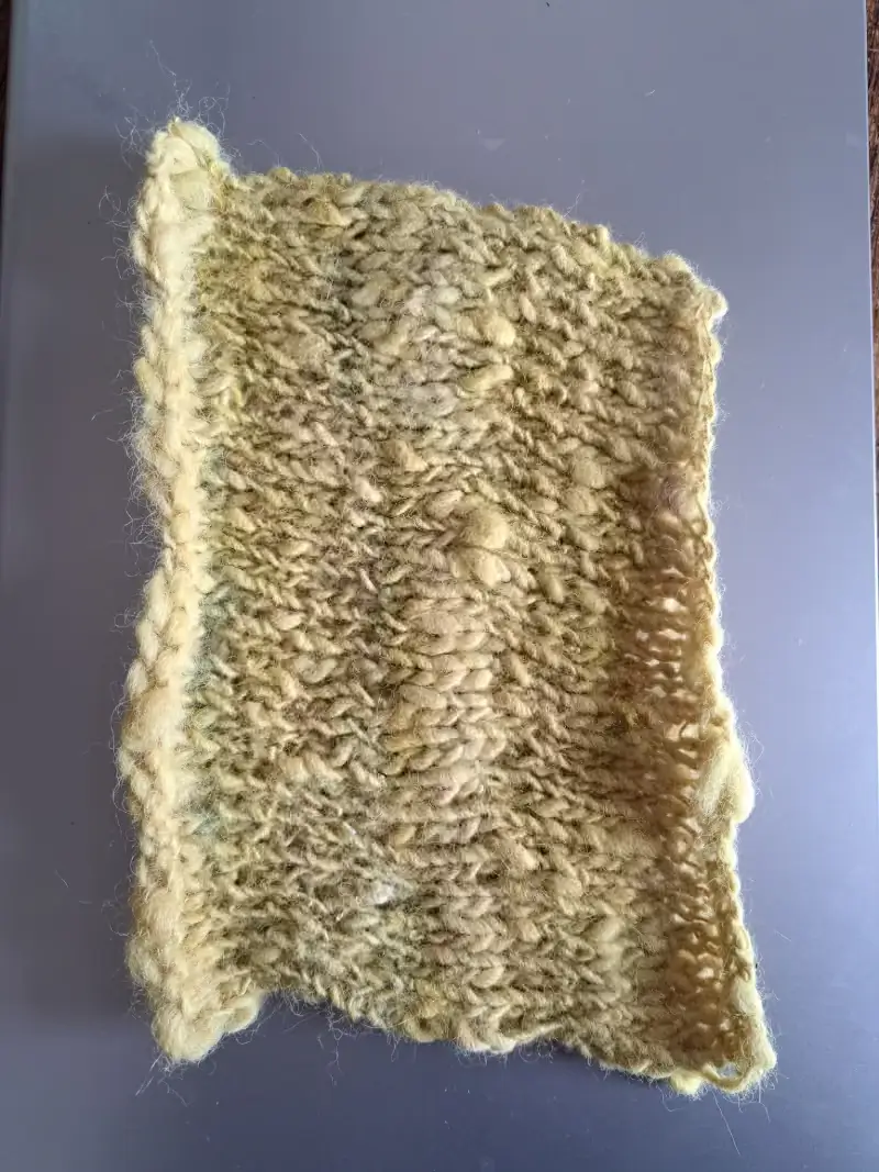 Knitted sample